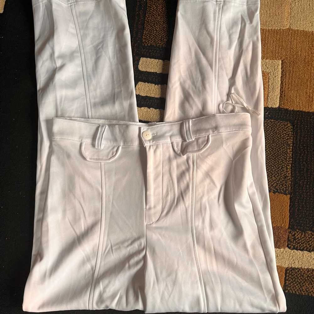 Men's White Dress Pants.  32 x 29”